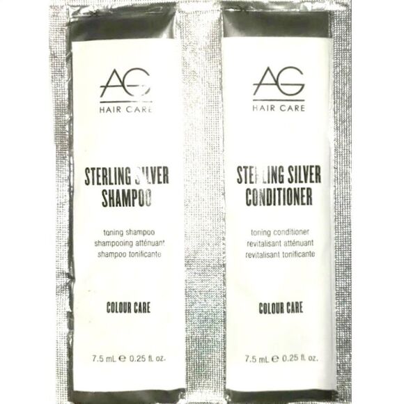 AG Hair Care Sterling Silver Shampoo and Conditioner sample packet - Picture 1 of 1